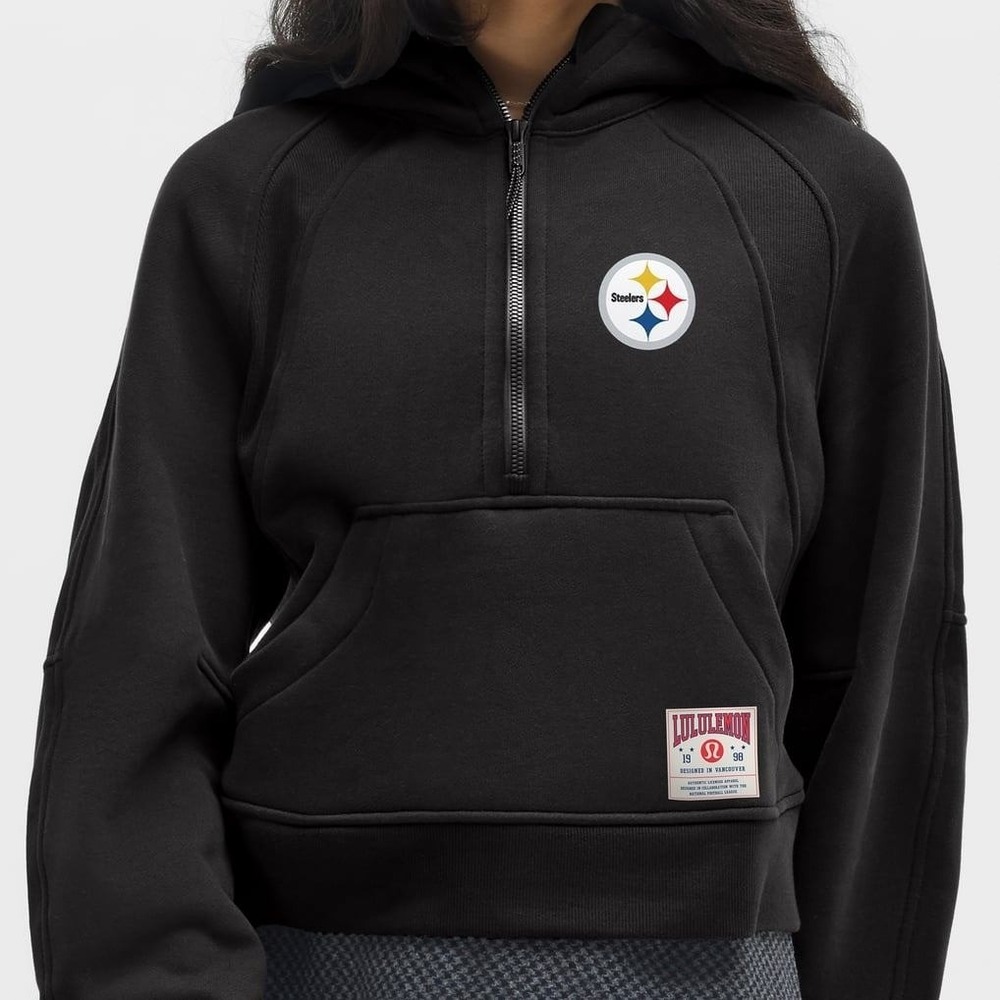 Lululemon Scuba Oversized Half Zip Hoodie NFL Pittsburgh Steelers Pullover M / L